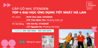 Hội thảo NHL Stenden – Cơ hội gặp gỡ trực tiếp đại diện trường top 4 ứng dụng tốt nhất Hà Lan